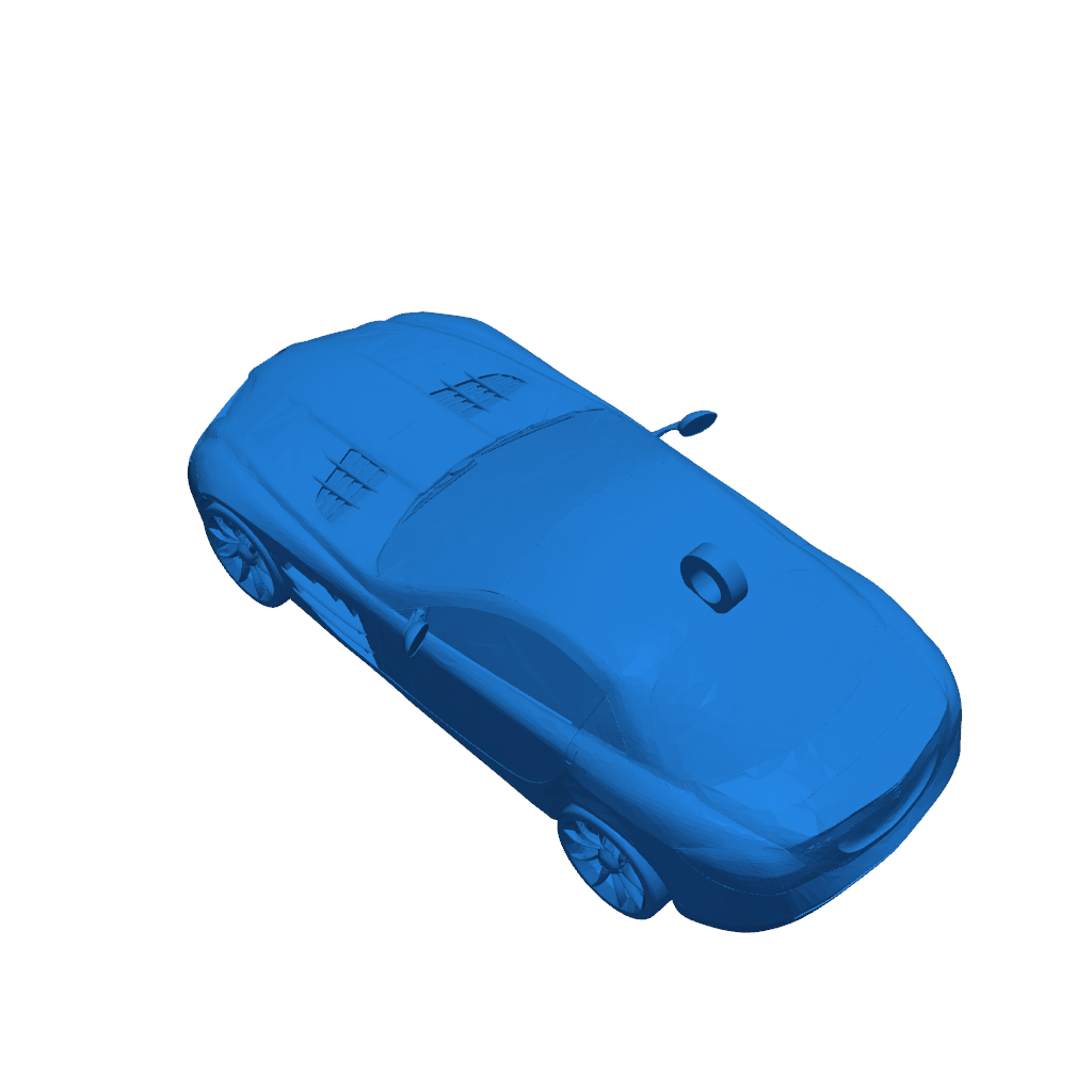 3D модель автомобиля с крючком