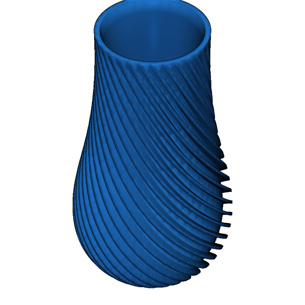 Спиральные вазы высотой 150мм