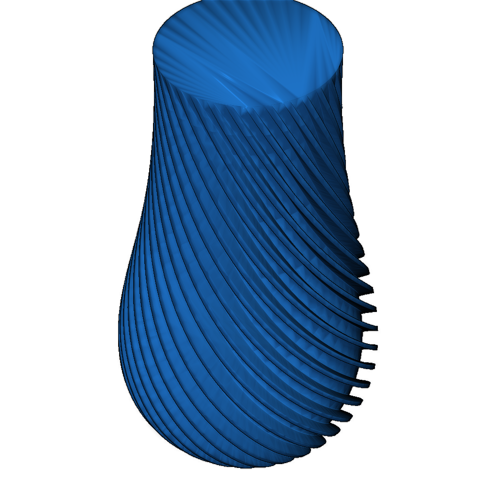 Спиральные вазы высотой 150мм