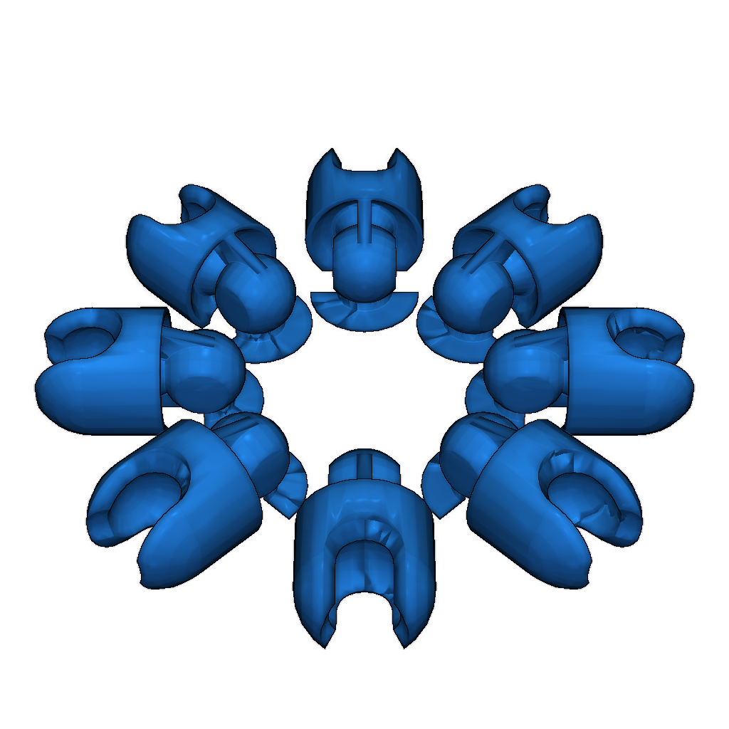 Октопус с подвижными щупальцами