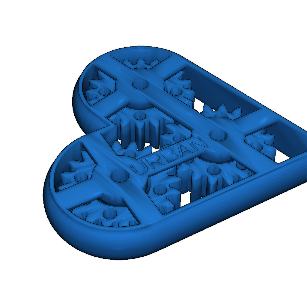 Ключница с движущимися зубьями в форме сердца