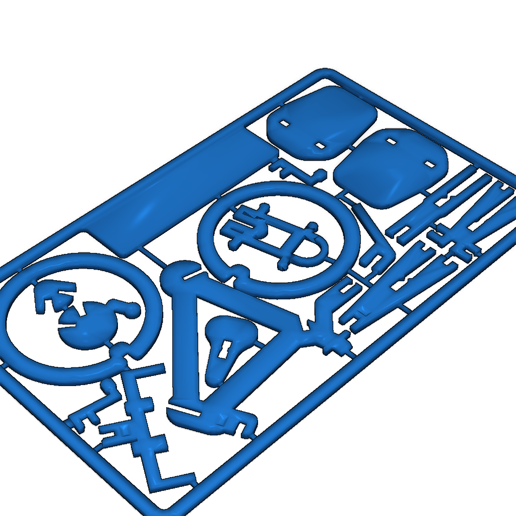 Модель бизнес-карты с туристическим велосипедом