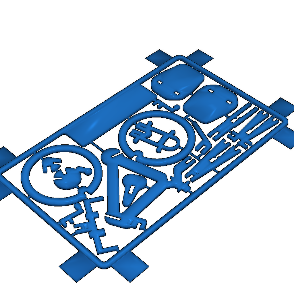 Модель бизнес-карты с туристическим велосипедом
