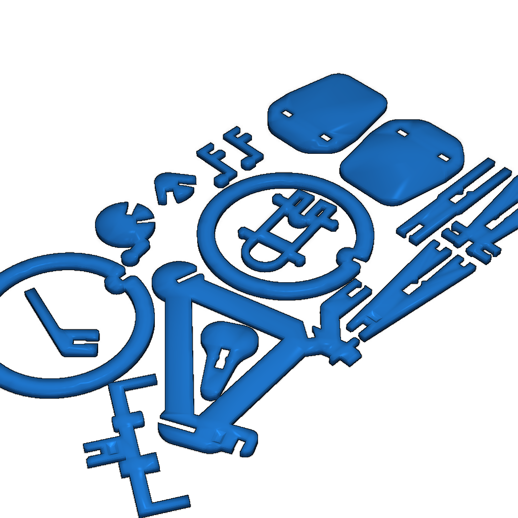 Модель бизнес-карты с туристическим велосипедом