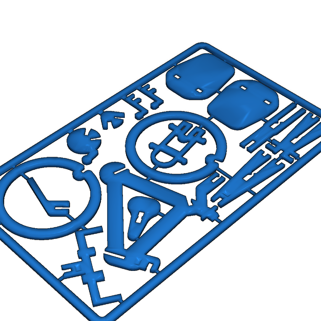 Модель бизнес-карты с туристическим велосипедом