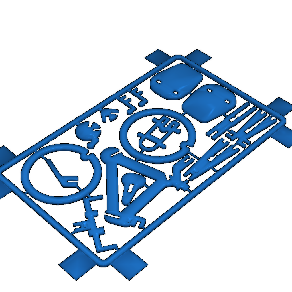 Модель бизнес-карты с туристическим велосипедом