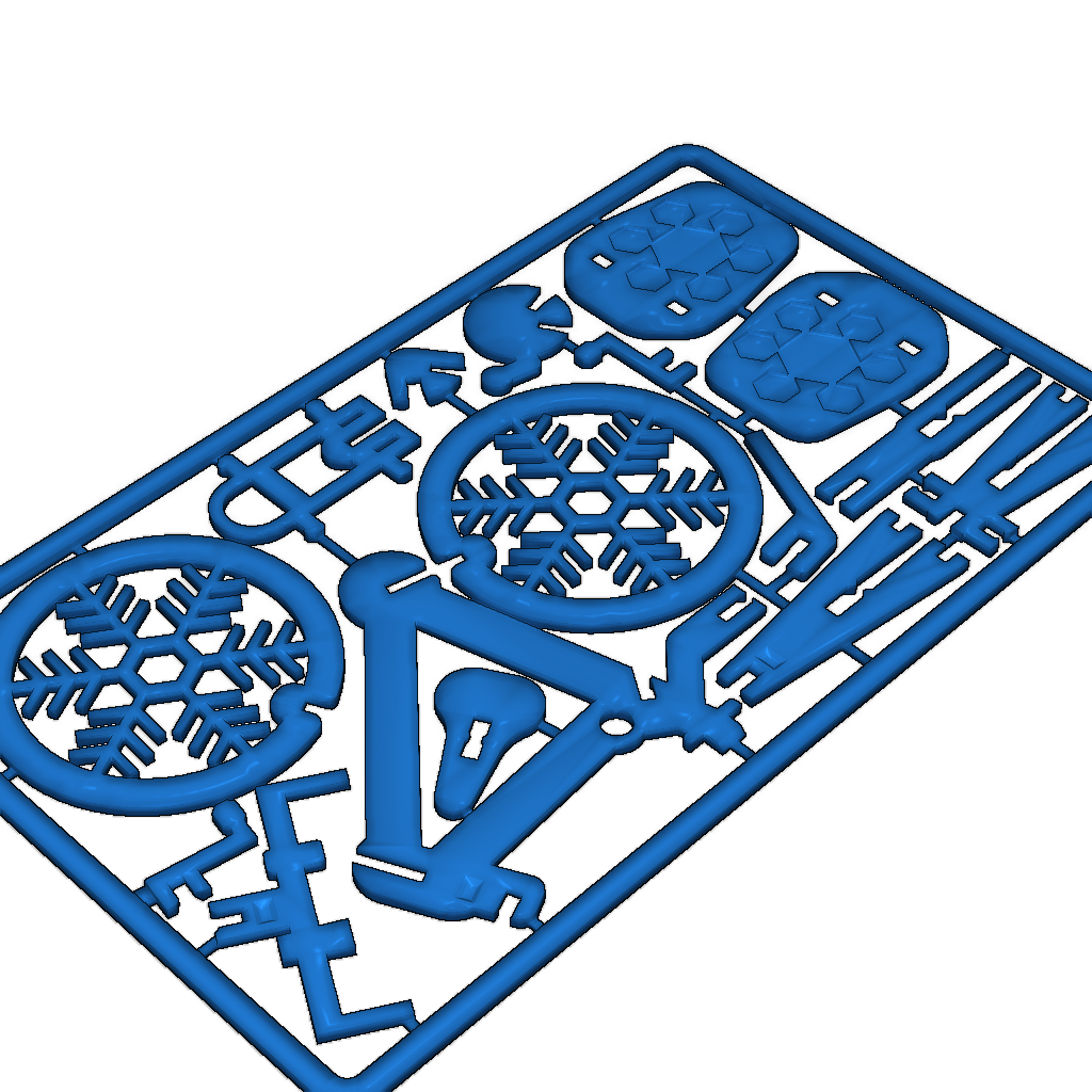 Модель бизнес-карты с туристическим велосипедом