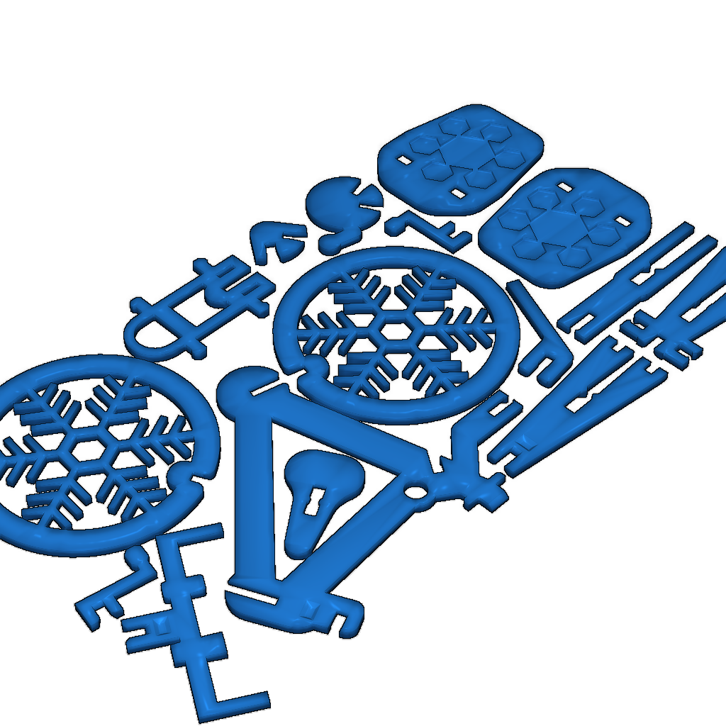 Модель бизнес-карты с туристическим велосипедом