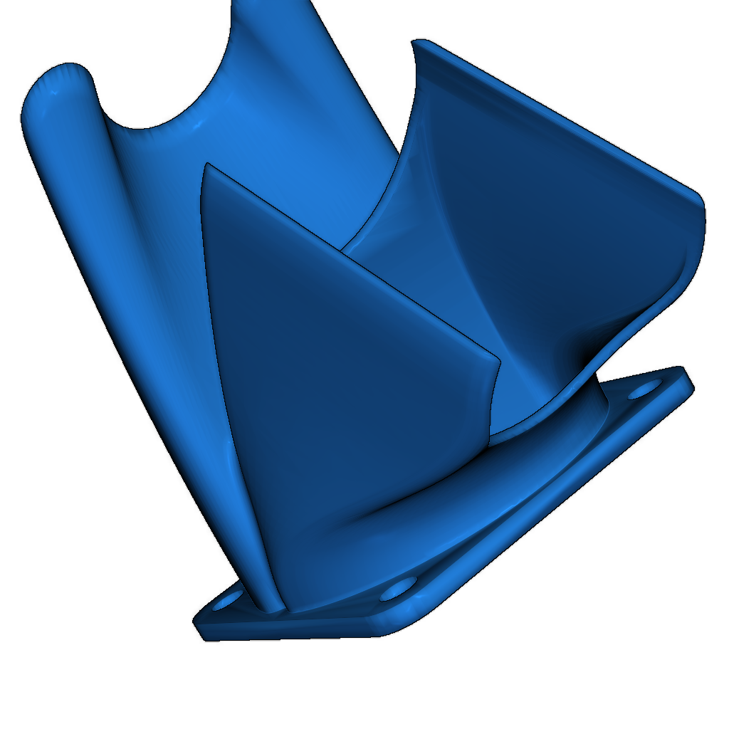 Двойной вентилятор для горячего конца