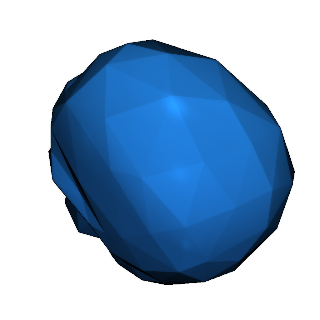 Низкополигональная черепная фигурка