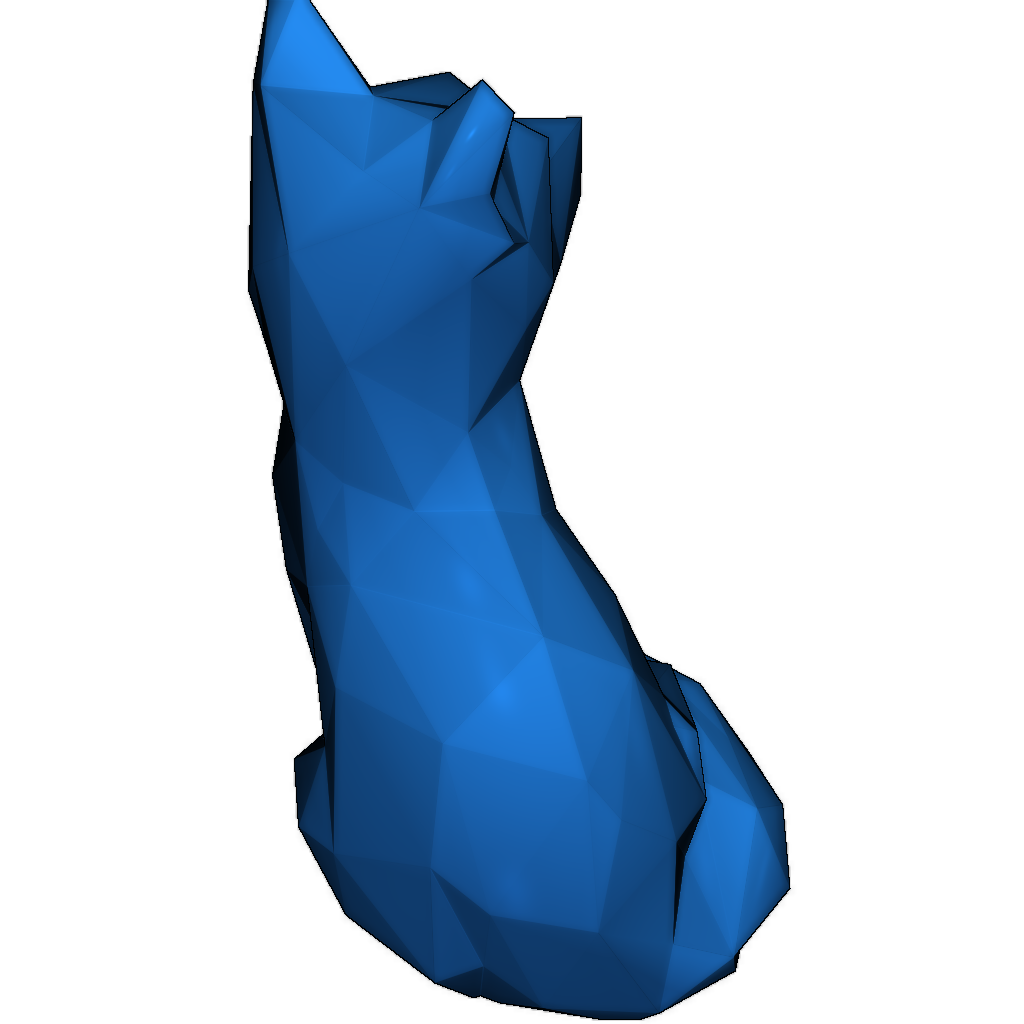 Простая низкополигональная лиса