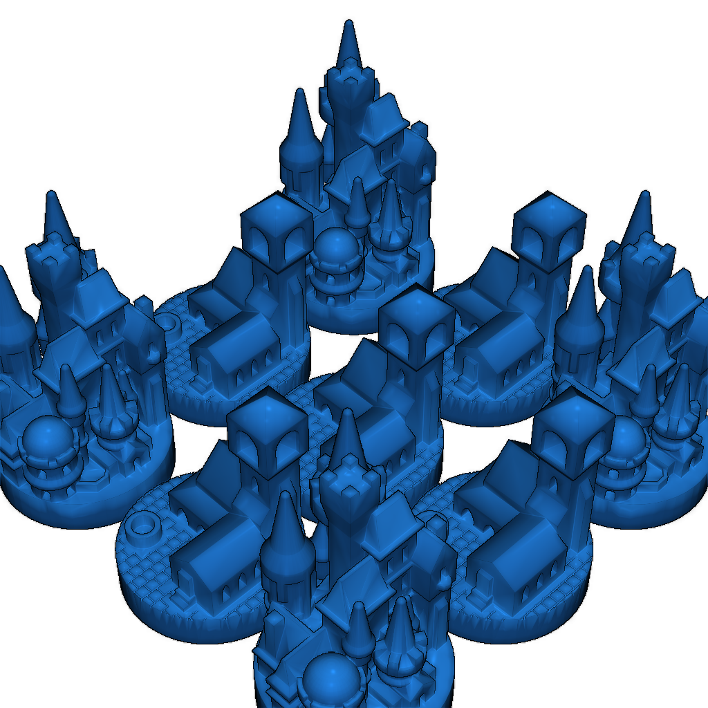 3D Модель игры Катан