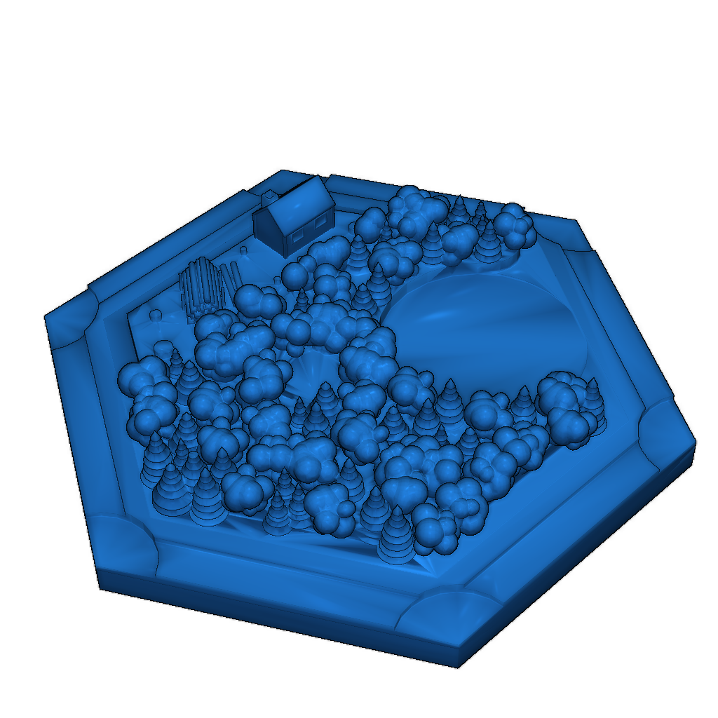 3D Модель игры Катан