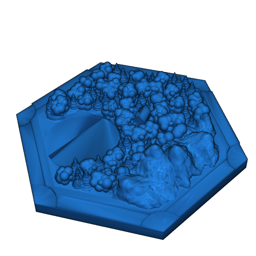 3D Модель игры Катан
