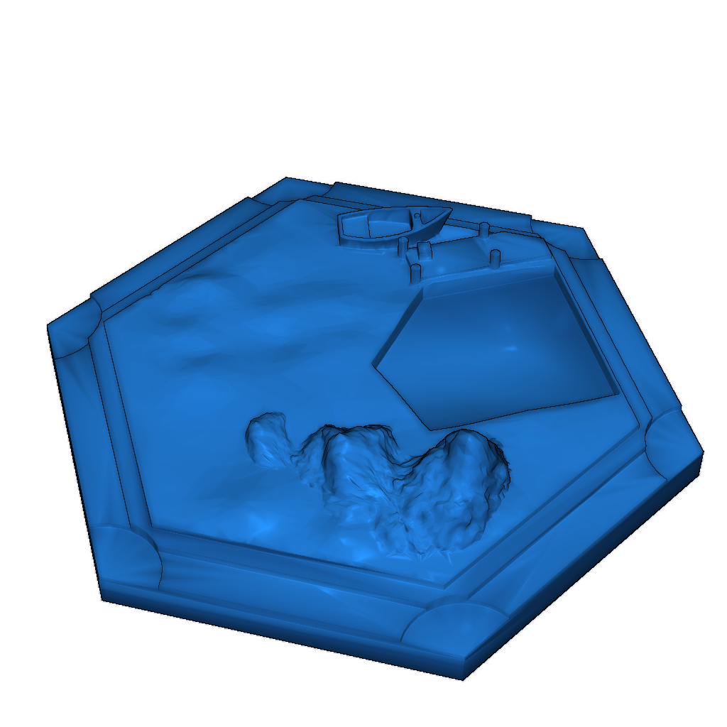 3D Модель игры Катан