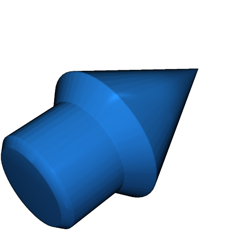 Сечения модели двухконтурного высокого обходного турбовентилятора