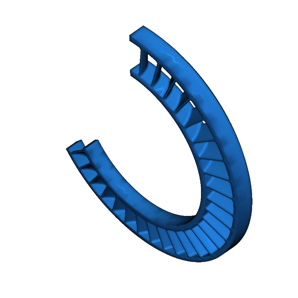 Сечения модели двухконтурного высокого обходного турбовентилятора