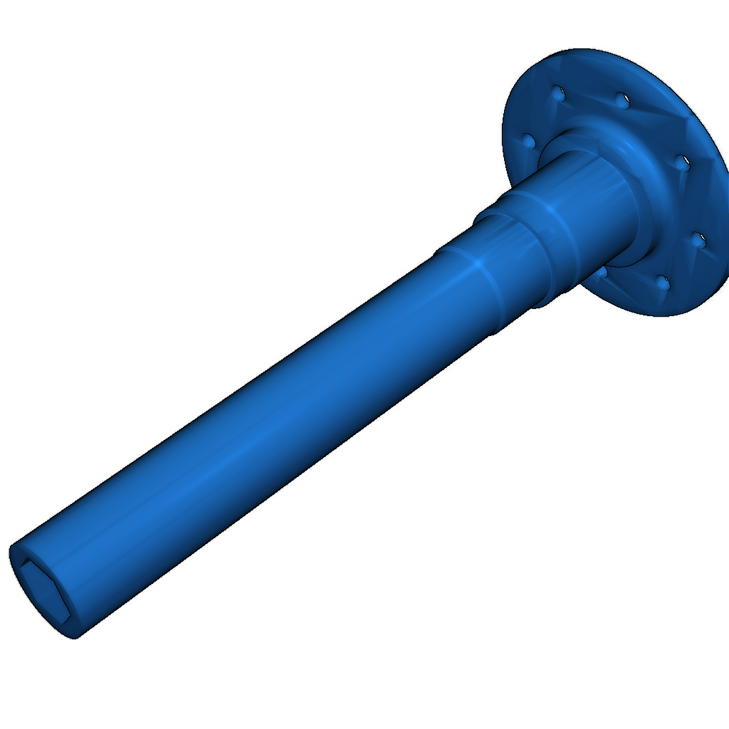 Сечения модели двухконтурного высокого обходного турбовентилятора