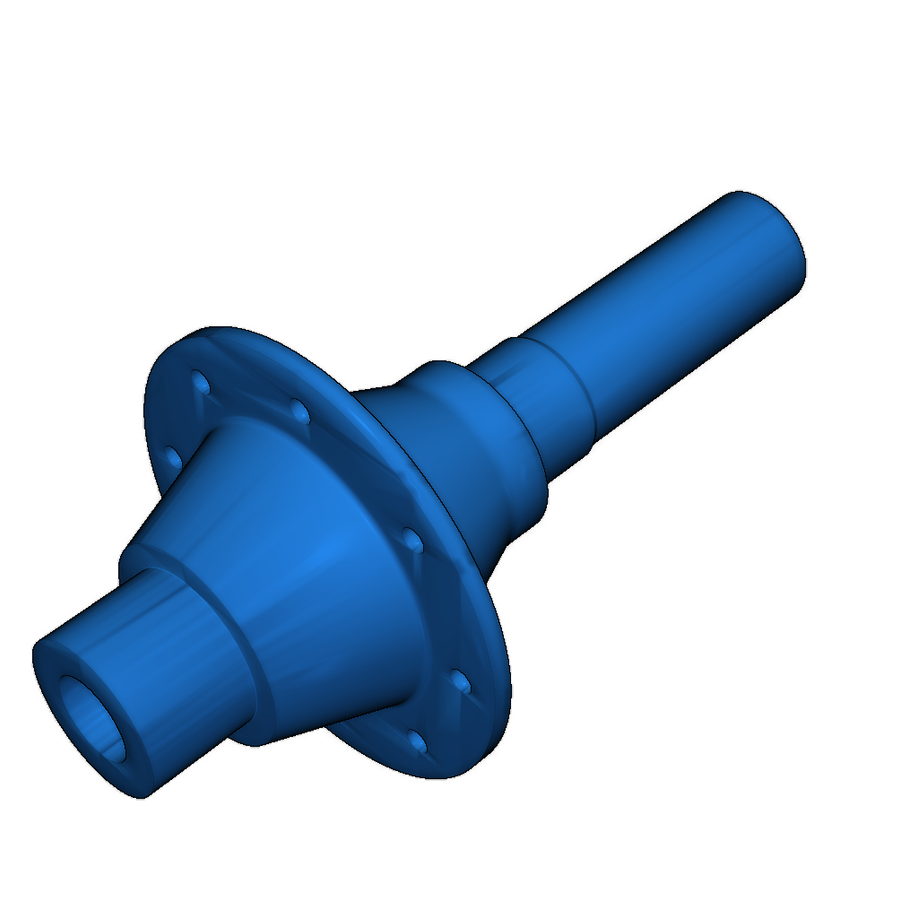Сечения модели двухконтурного высокого обходного турбовентилятора
