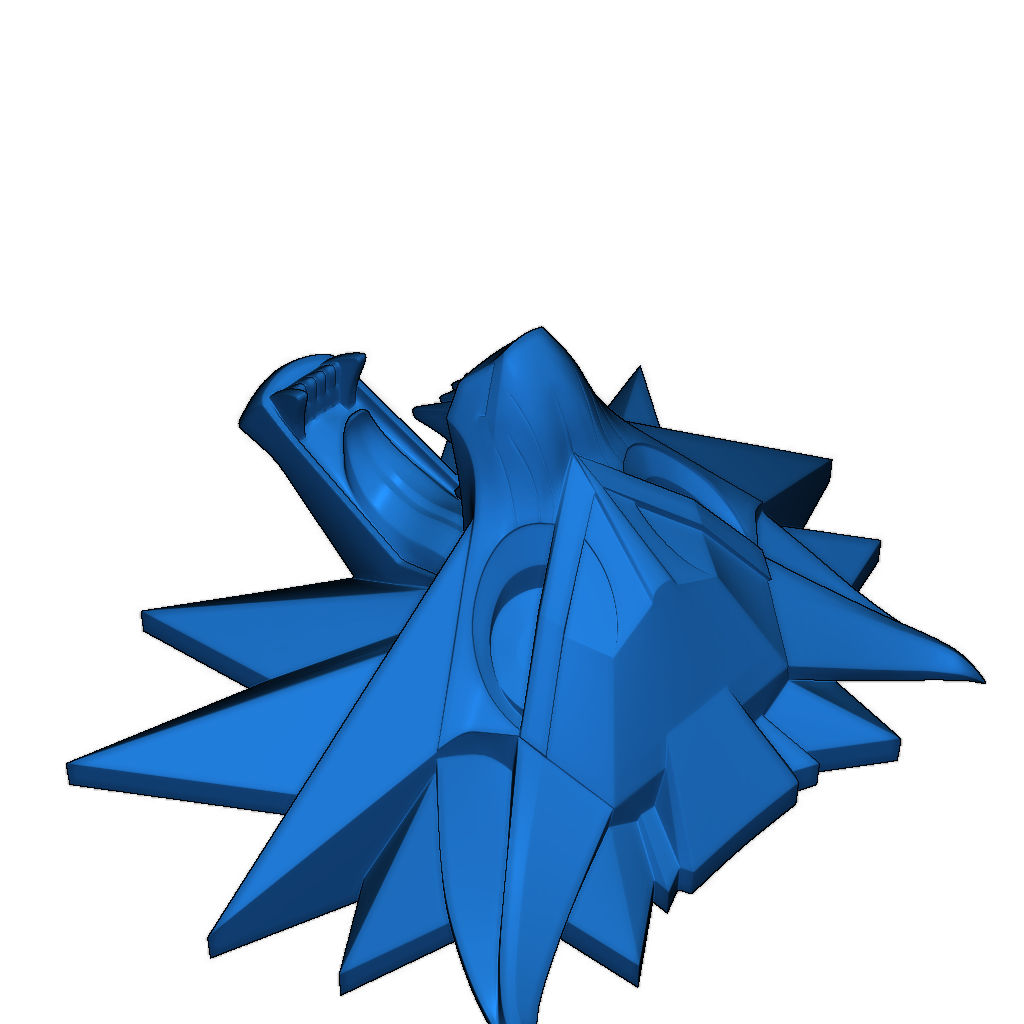 Медальон Школы Волка из игры The Witcher III