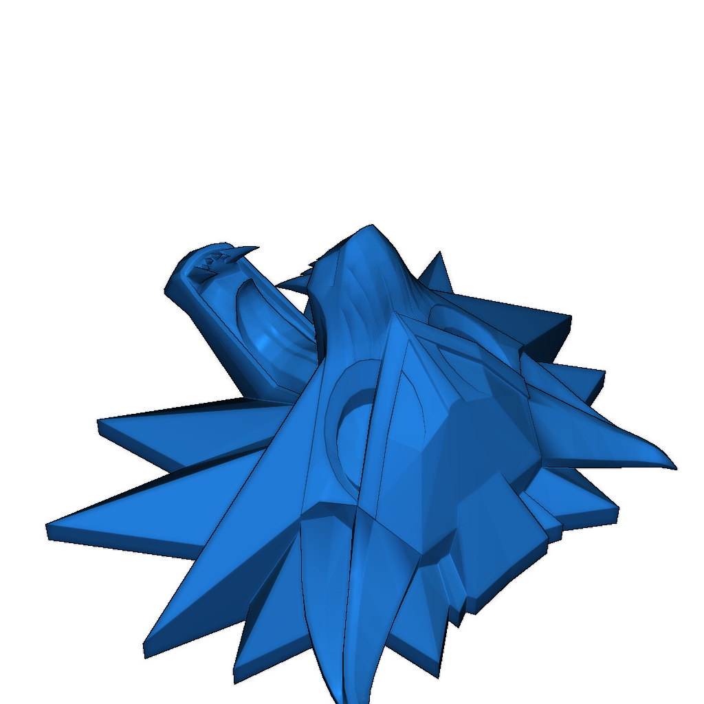 Медальон Школы Волка из игры The Witcher III