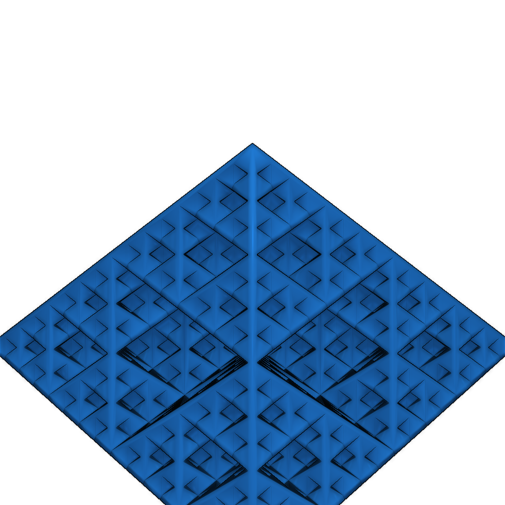 Фрактальная 3D-модель Сьерпинского октаэдра