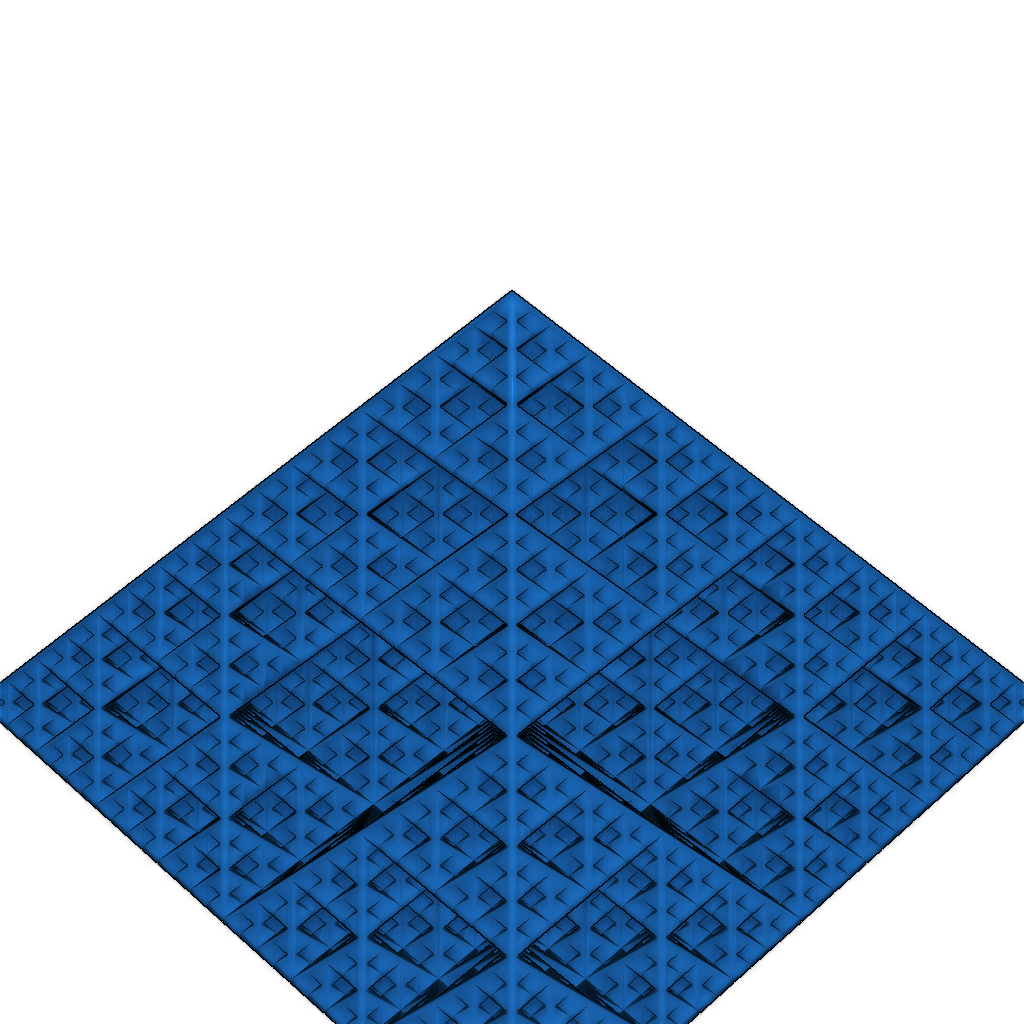 Фрактальная 3D-модель Сьерпинского октаэдра