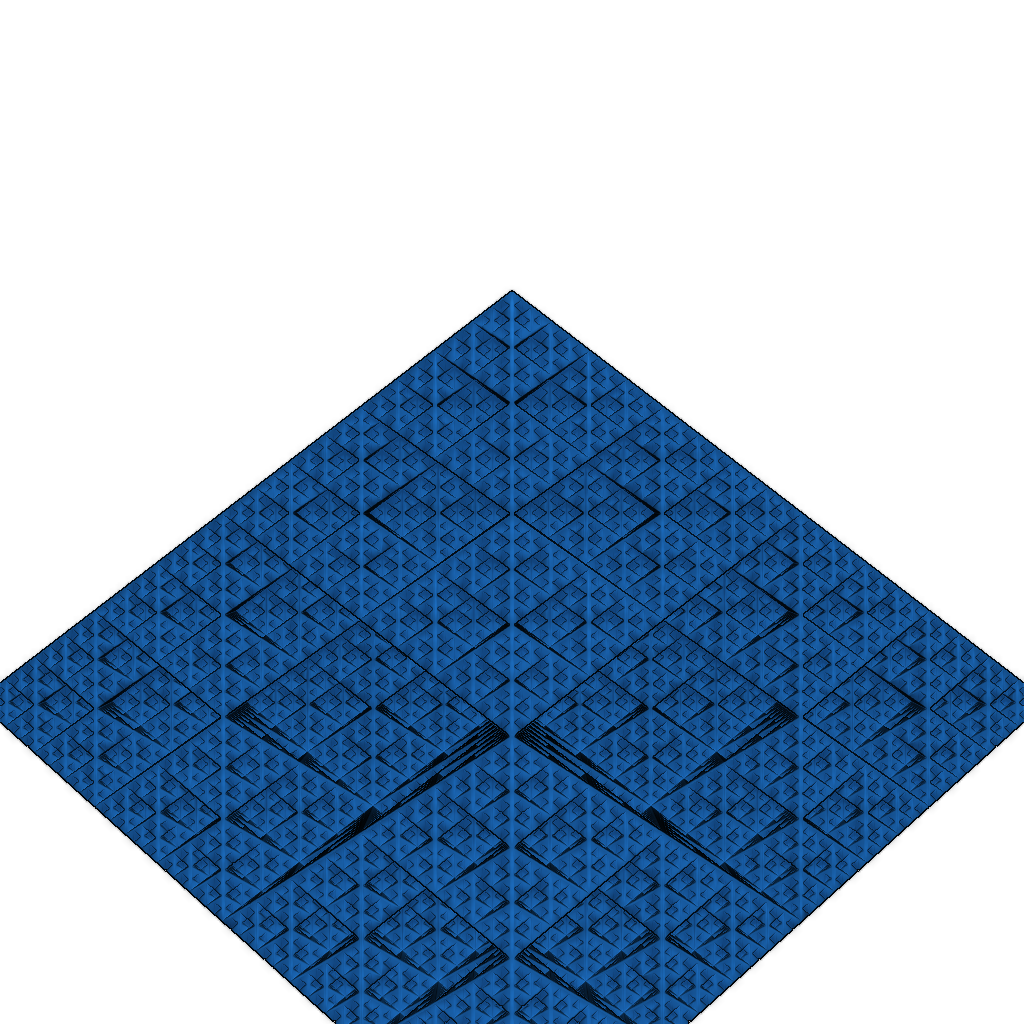 Фрактальная 3D-модель Сьерпинского октаэдра