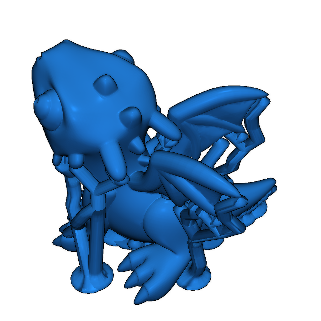 Красивая 3D-модель дракона