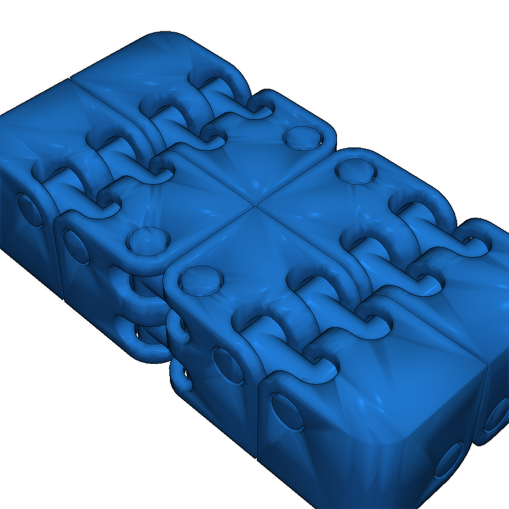 Простой ремикс кубика-непоседы с толстым хингом