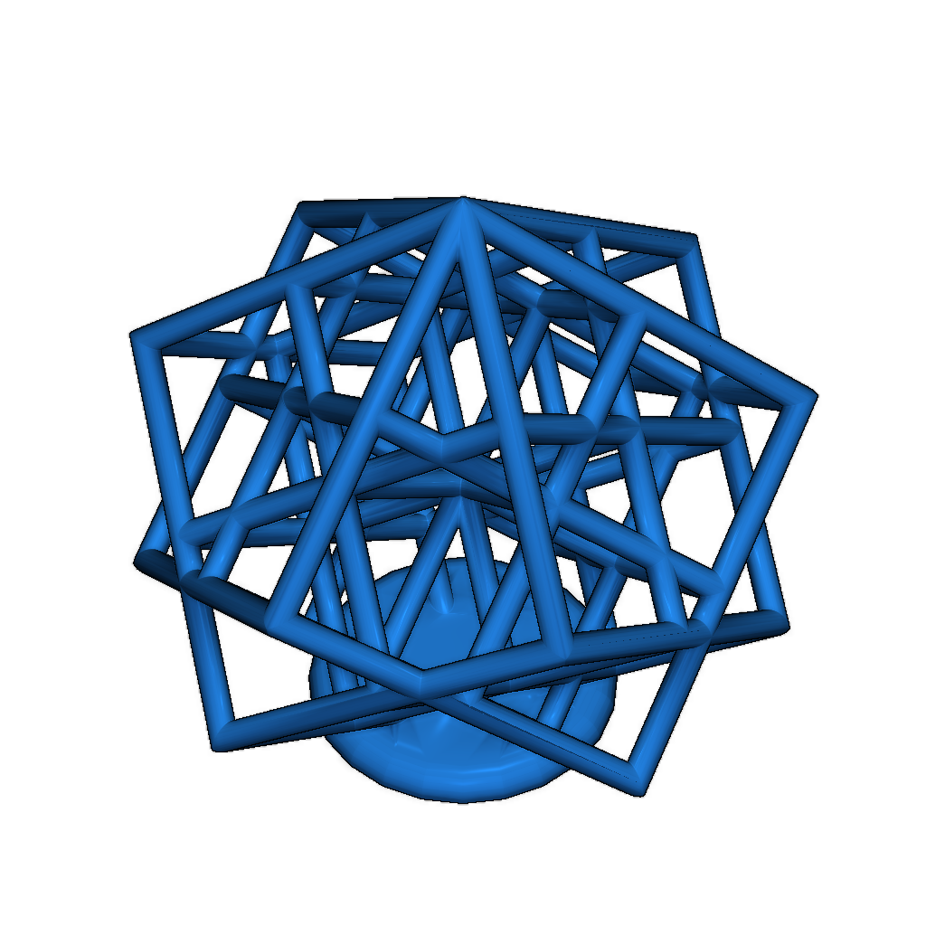 Испытание 3D-принтера решетчатого куба на пытки (свесы и двойная экструзия)