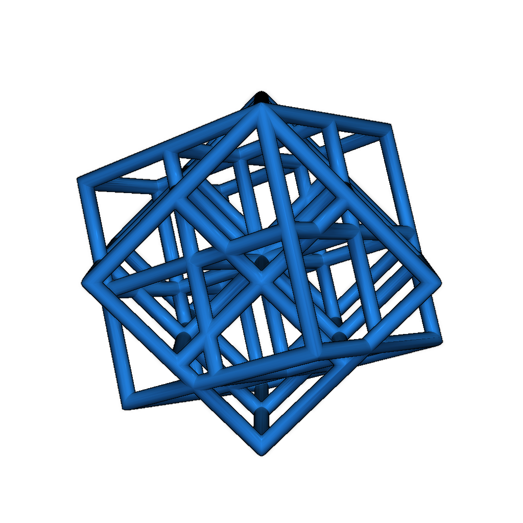 Испытание 3D-принтера решетчатого куба на пытки (свесы и двойная экструзия)