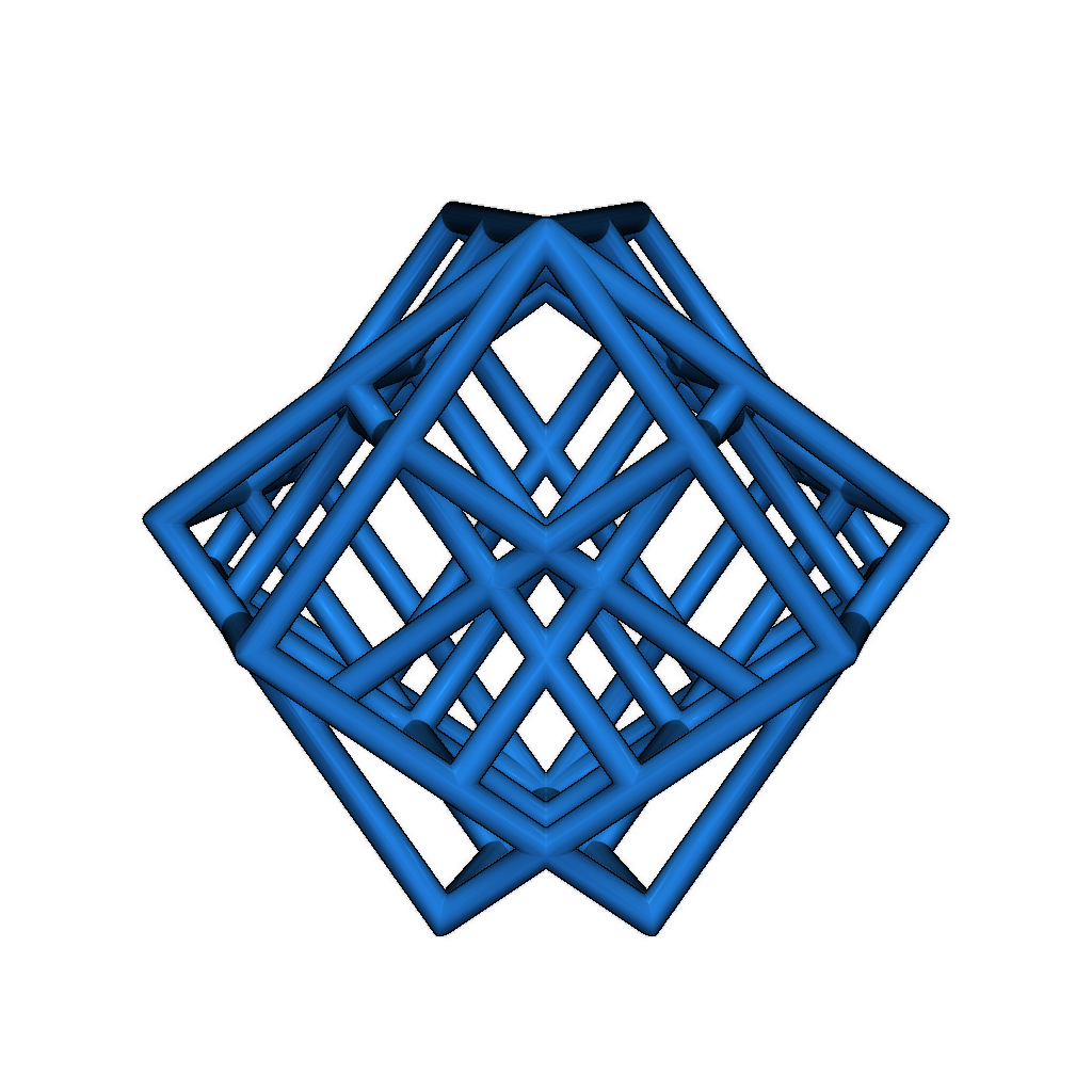 Испытание 3D-принтера решетчатого куба на пытки (свесы и двойная экструзия)