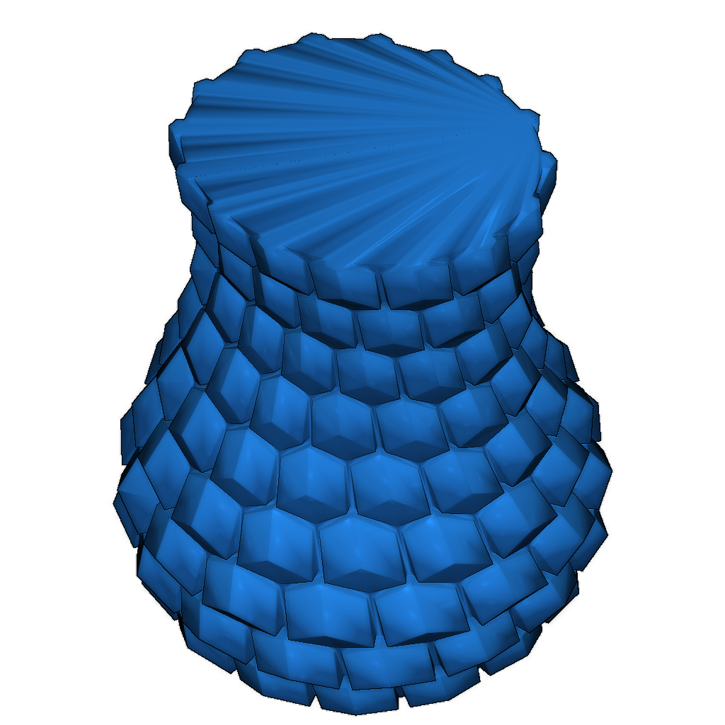 Изогнутая сотовая ваза