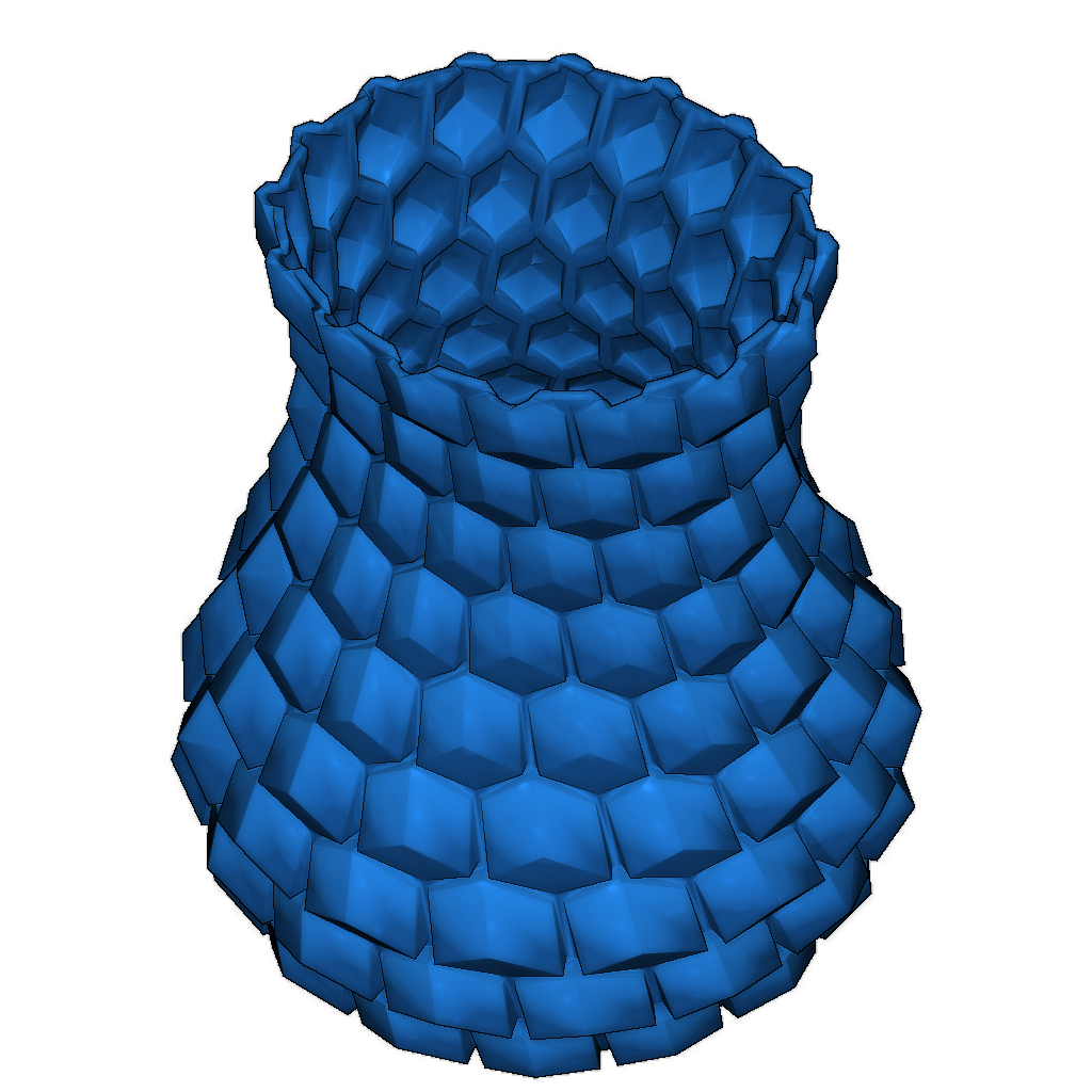 Изогнутая сотовая ваза