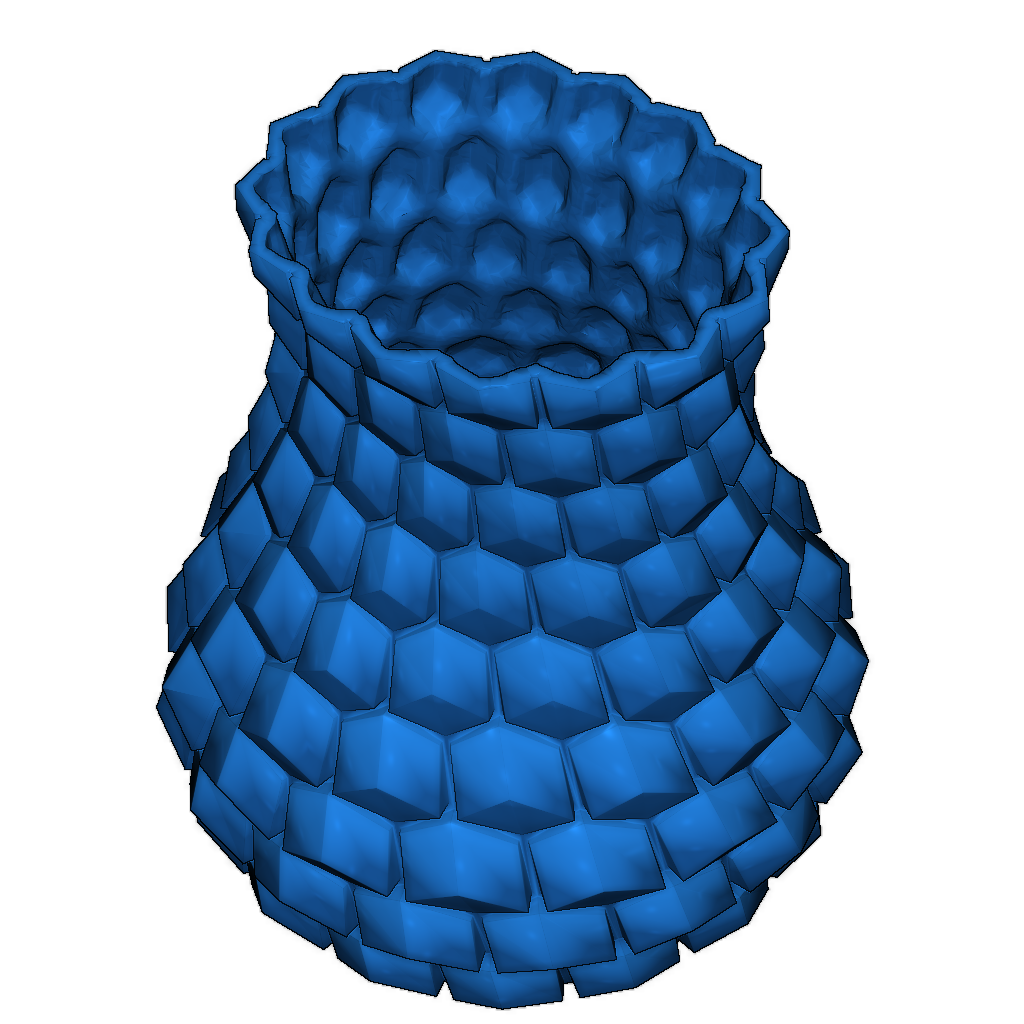 Изогнутая сотовая ваза