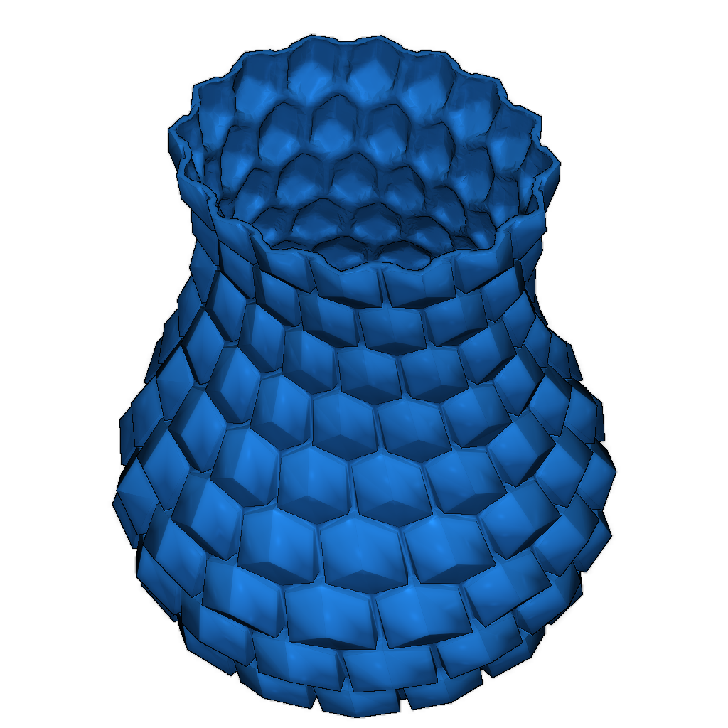 Изогнутая сотовая ваза