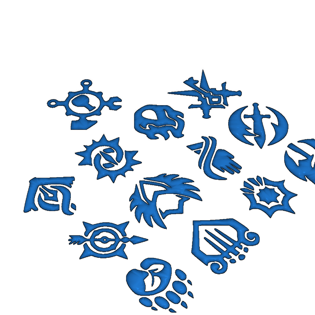 Логотипы и щиты классов DnD 2024