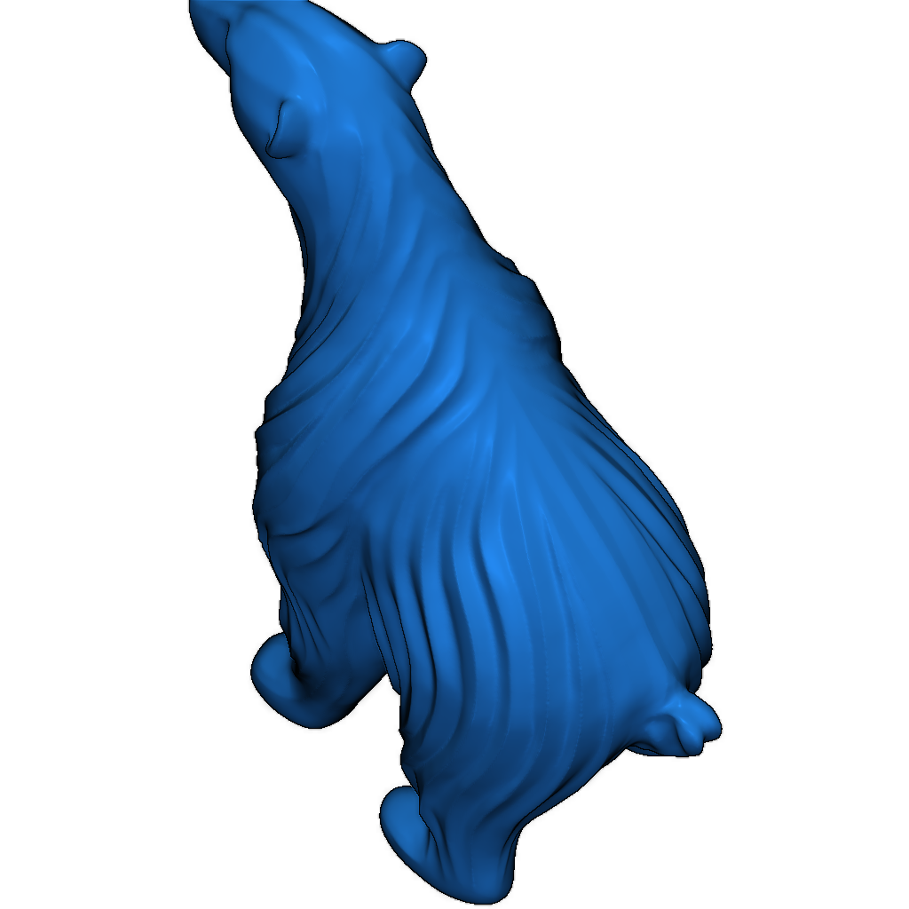 Элегантный белый медведь - готов к Рождеству! Без поддержек