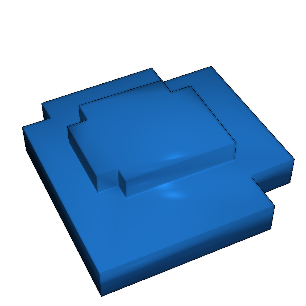 3D модель с подвижными элементами и цветными частями