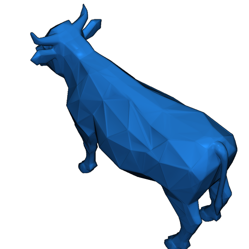 CF Корова в геометрическом стиле