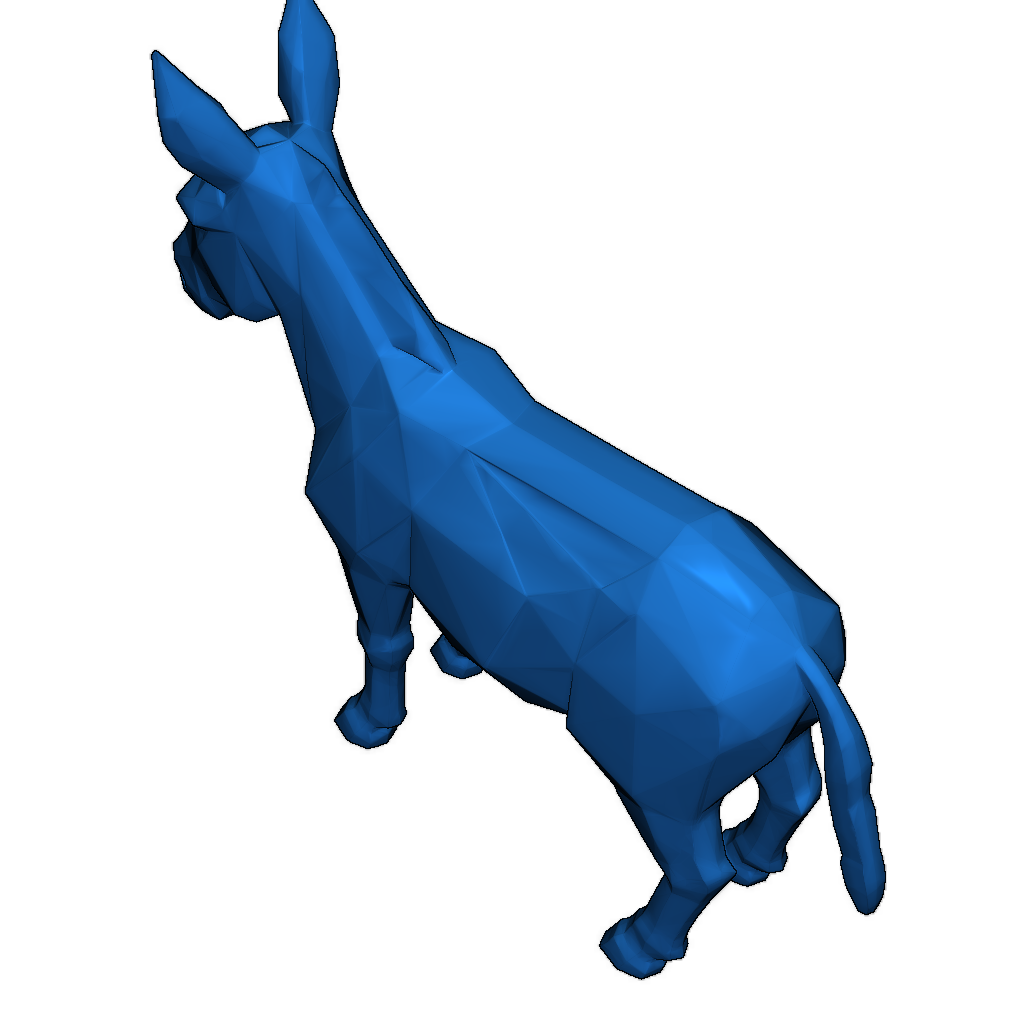 3D модель CF Donkey в геометрическом стиле