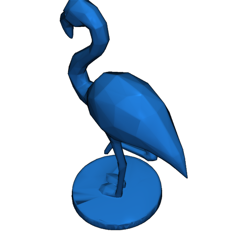 3D Модель Фламинго CF