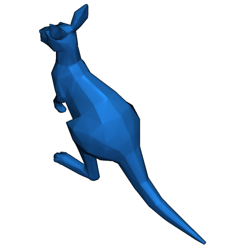 3D модель CF Kangaroo в геометрическом стиле