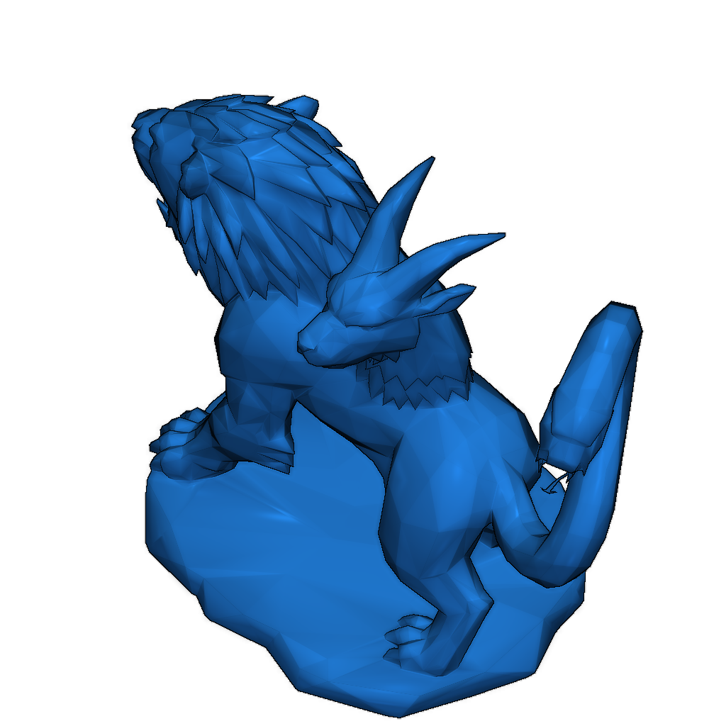 Модель Химеры в стиле Crystal Facets