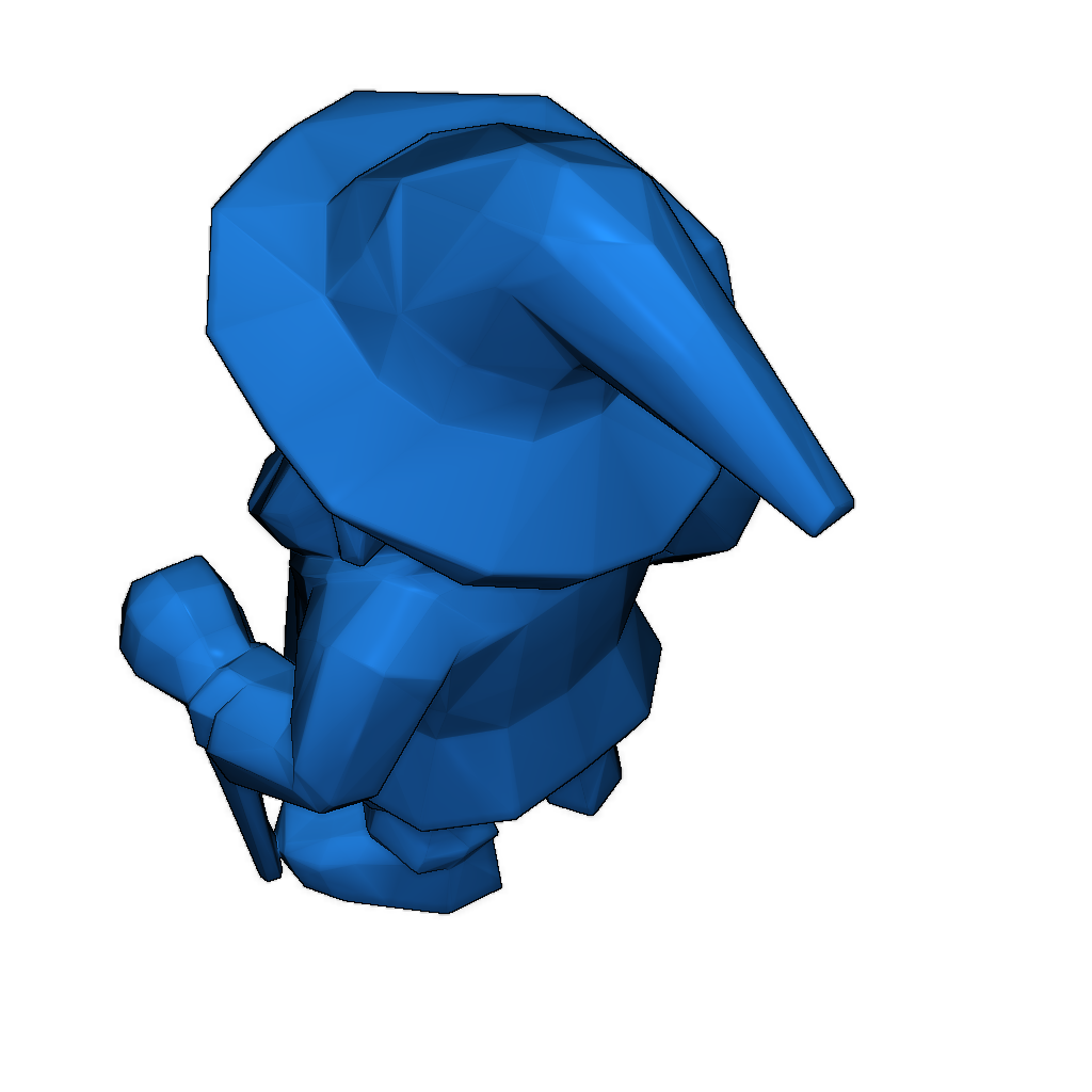 3D модель Лепрекона с кристальными гранями