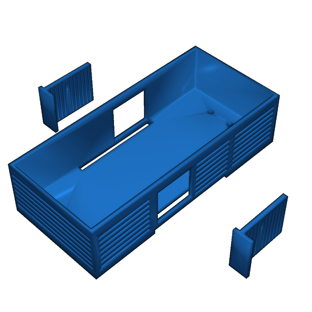 Деревянный железнодорожный крытый грузовой вагон