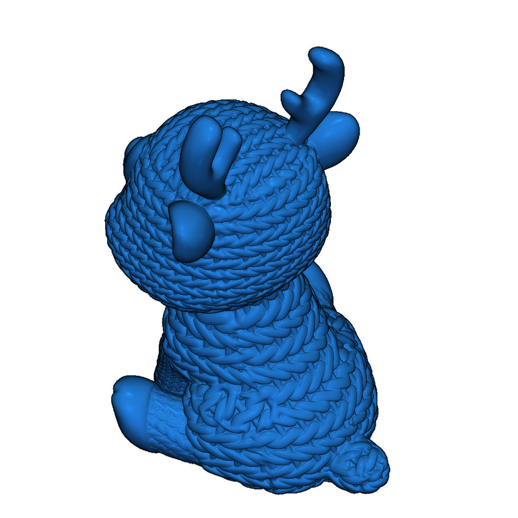 Вязаный снежный олень - готов к Рождеству