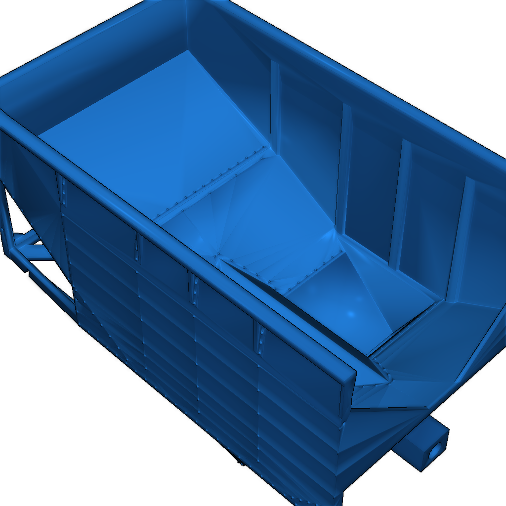 Модель 1:29 двухсекционного вагончика-хоппера