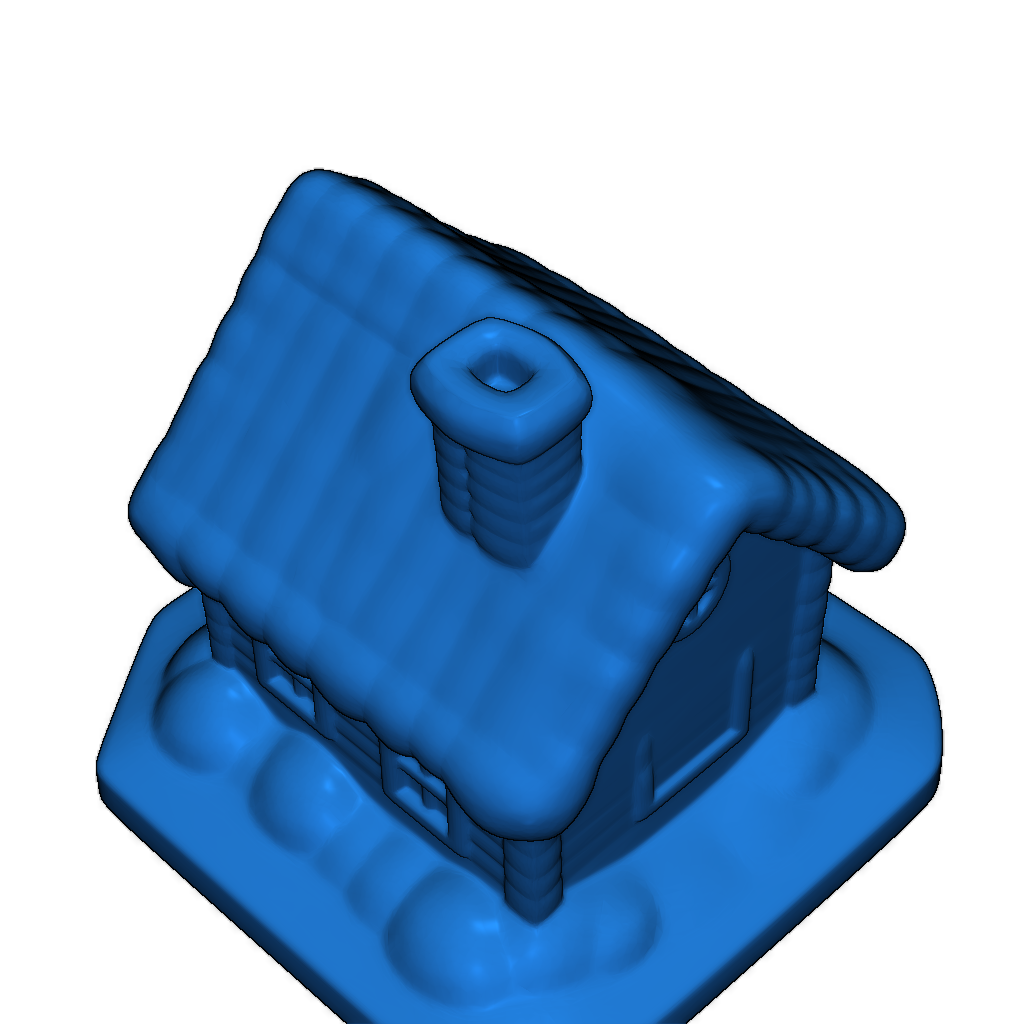 Зимний домик – Миниатюра для декора